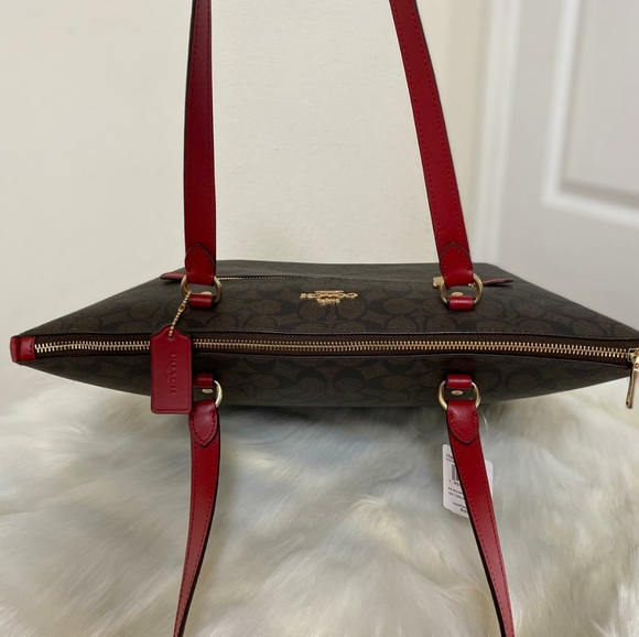 ⚜COACH Gallery Tote In Signature Canvas - Picture 7 of 13